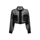 Black Silk Full-Length Jacket