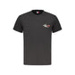 Black Cotton Men T-Shirt