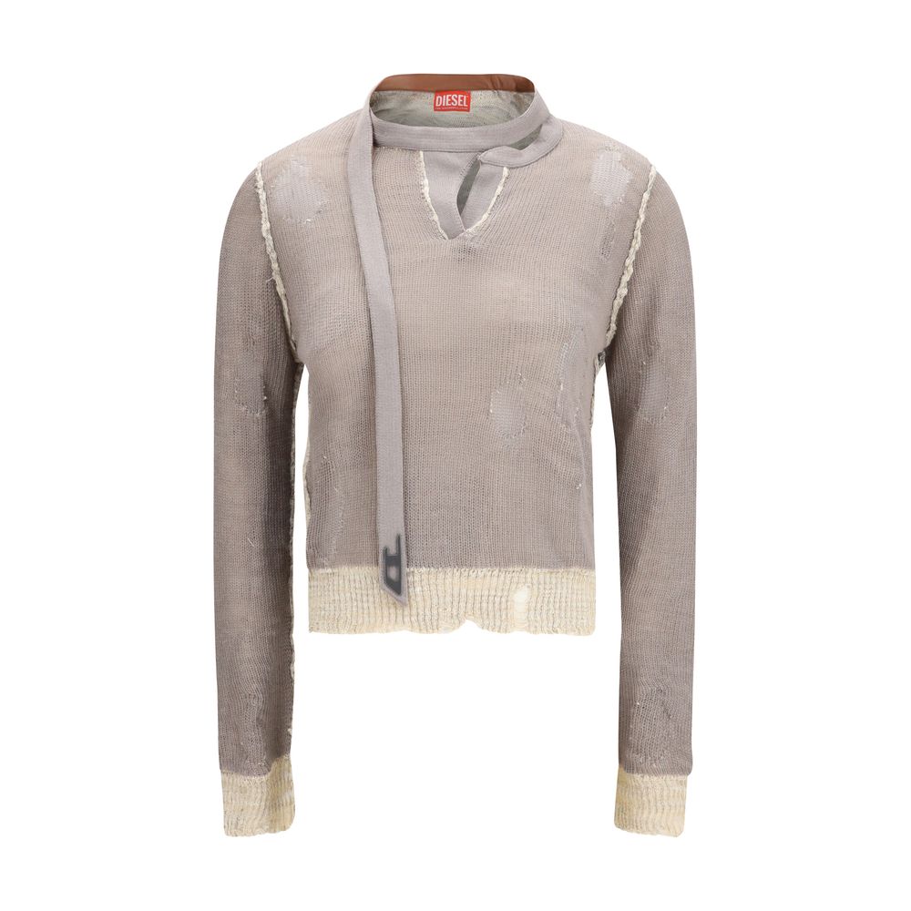 Grijze katoenen sweater