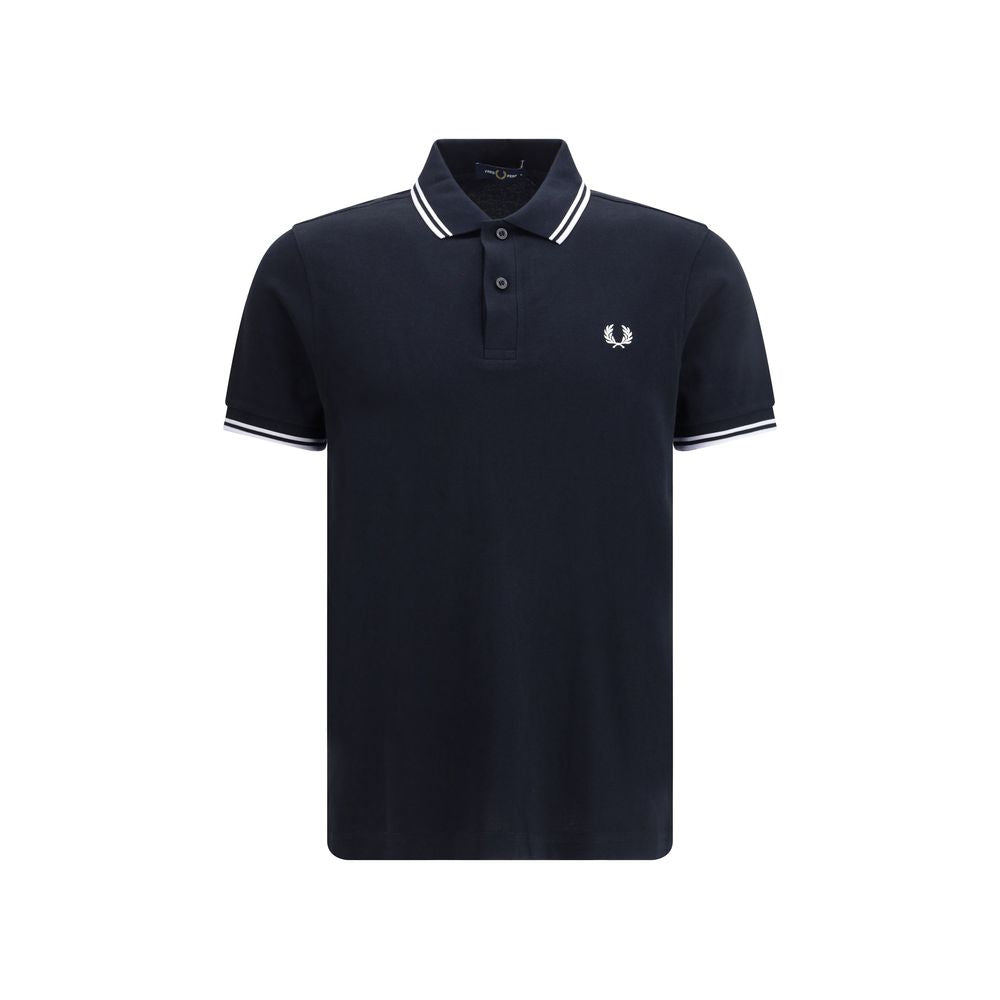 Blue Cotton Polo Shirt