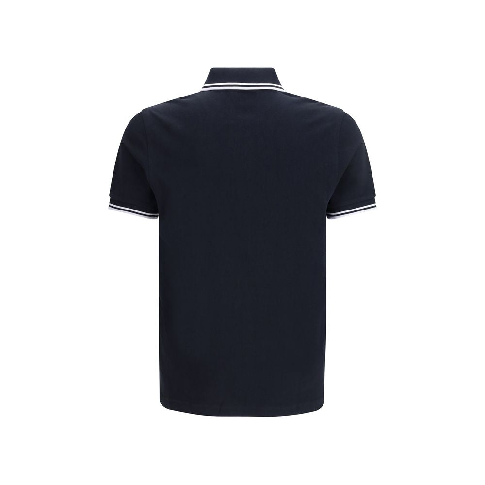 Blue Cotton Polo Shirt