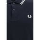 Blue Cotton Polo Shirt