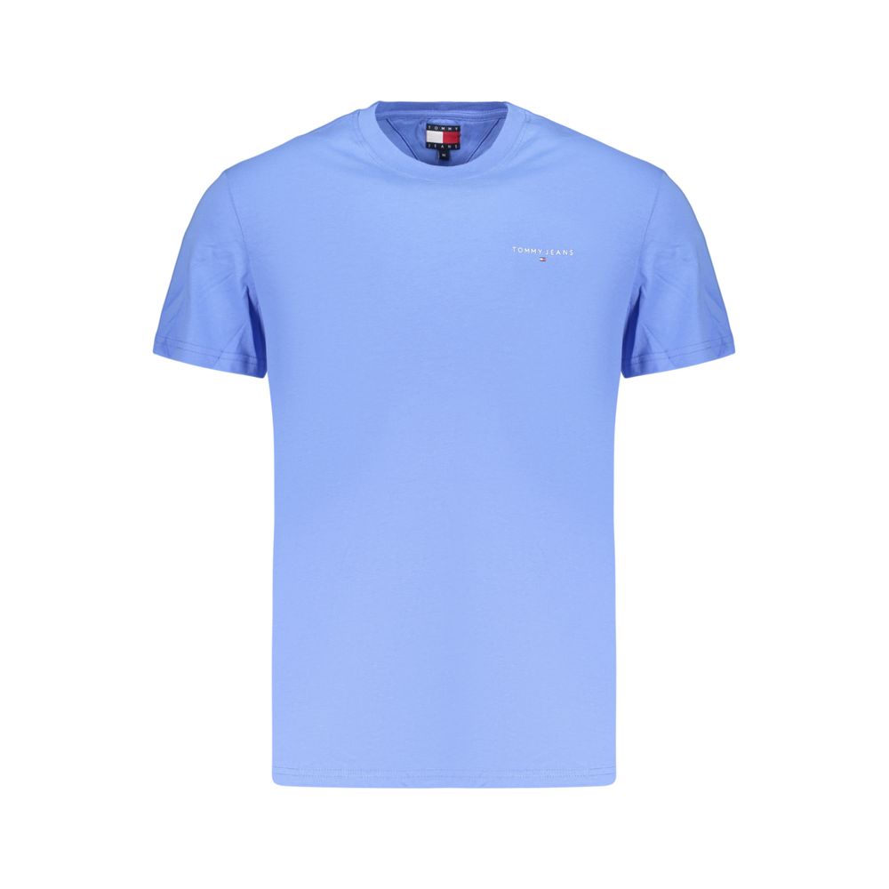 Light Blue Cotton Men's T-Shirt