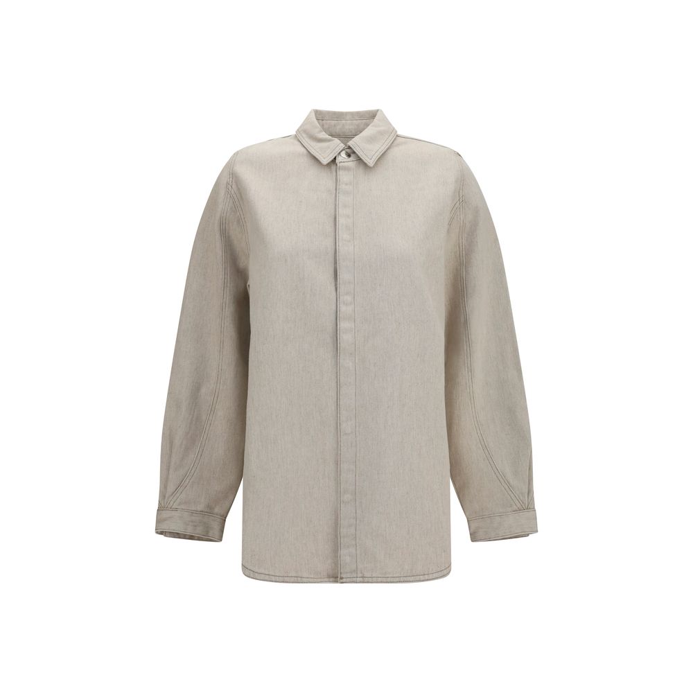 Beige Denim Shirt