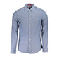 Blue Cotton Men's Shirt
