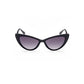 Black Plastic Women Sunglasses
