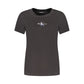 Black Cotton Women T-Shirt
