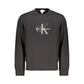 Black Cotton Mens Sweatshirt