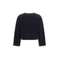 Black Cotton Sweatshirt