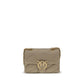 Beige Calf Leather Bos Taurus Shoulder Bag
