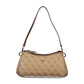 Beige Polyurethane Women's Bag