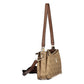Beige Polyurethane Women's Bag
