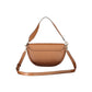 Brown Polyurethane Women Bag