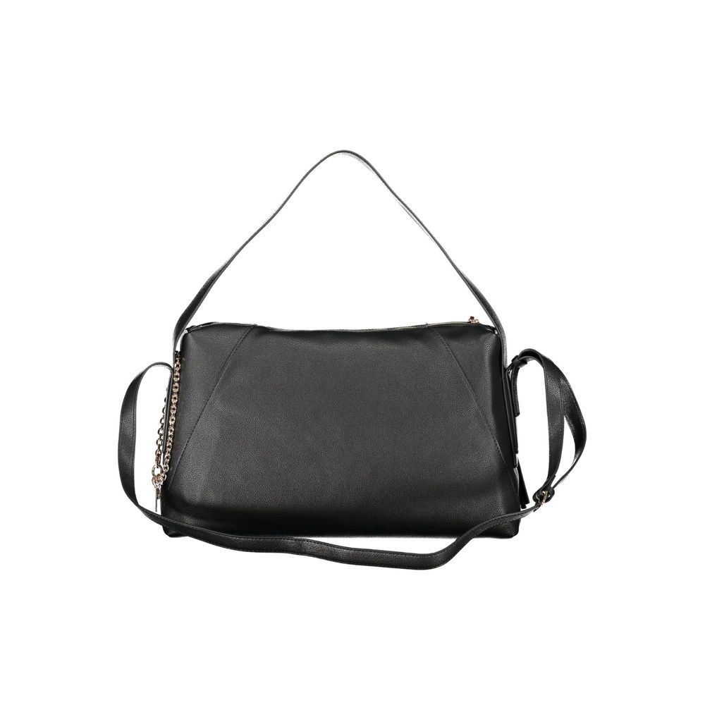 Black Polyurethane Women's Bag