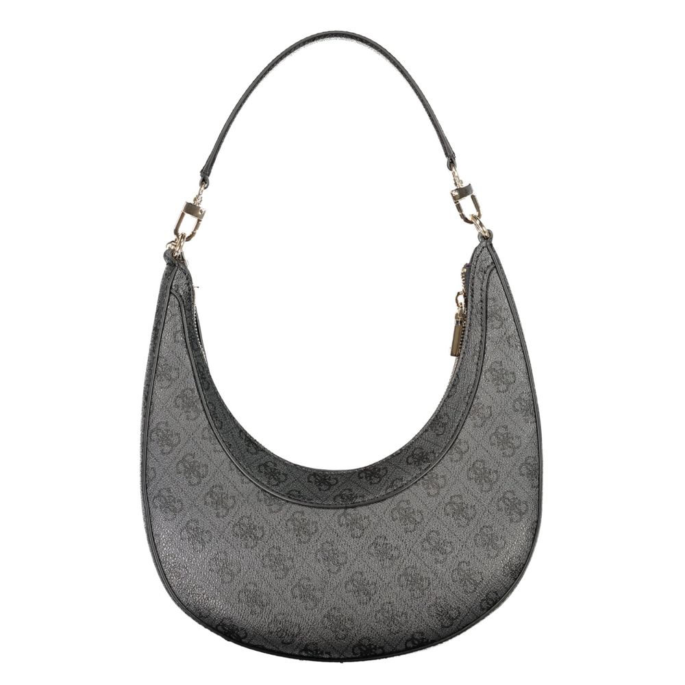 Black Polyurethane Women's Bag