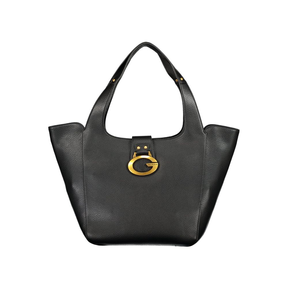 Black Polyurethane Women's Bag