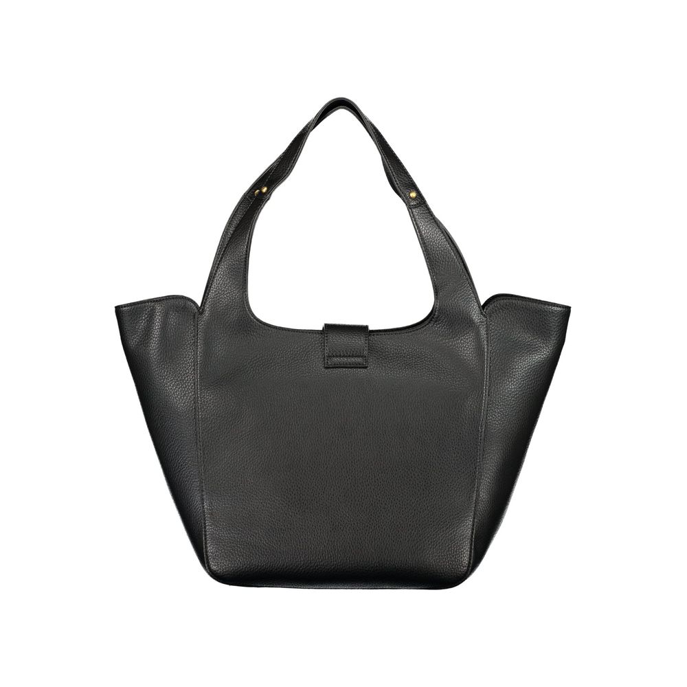 Black Polyurethane Women's Bag
