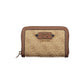 Beige Polyurethane Women Wallet