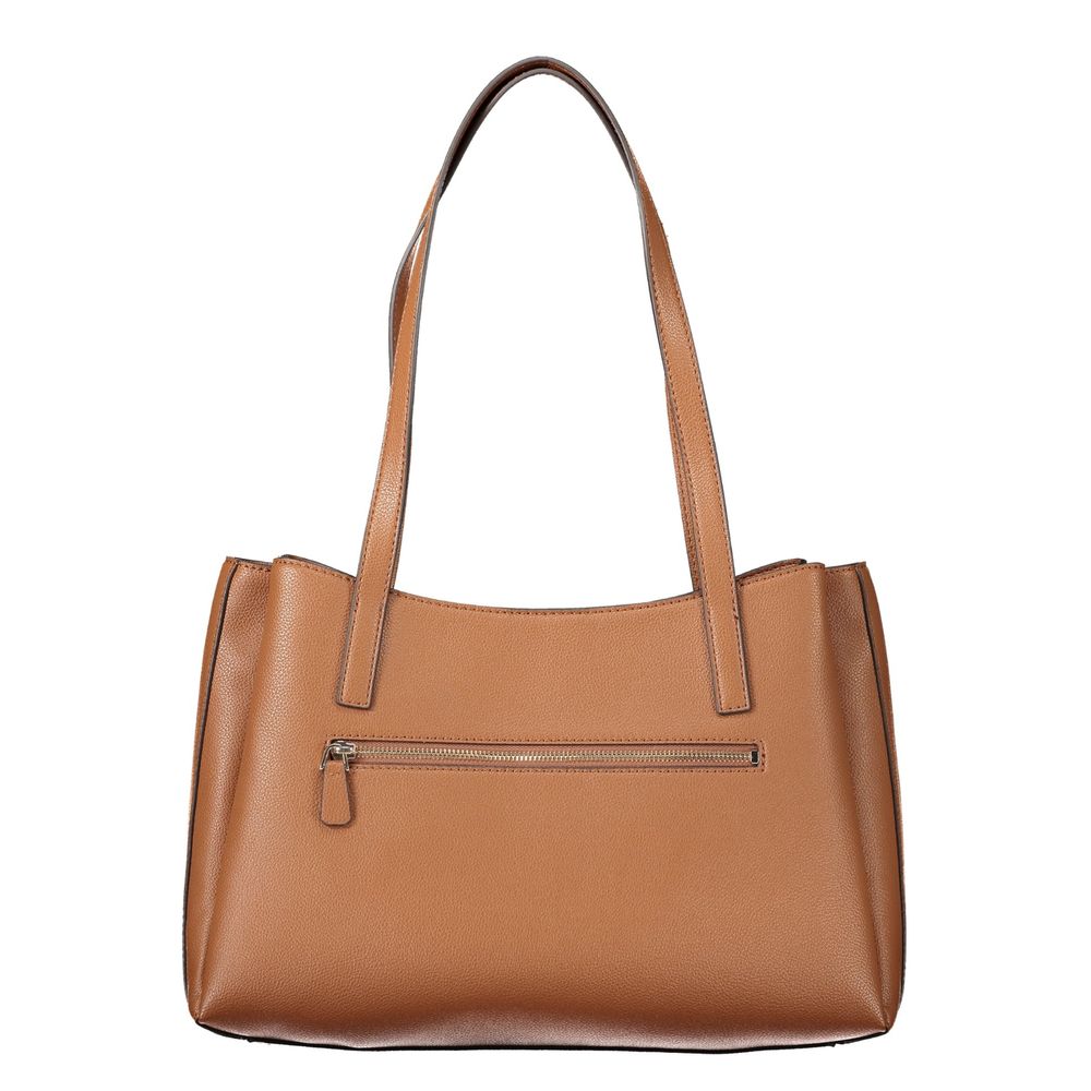 Brown Polyethylene Handbag