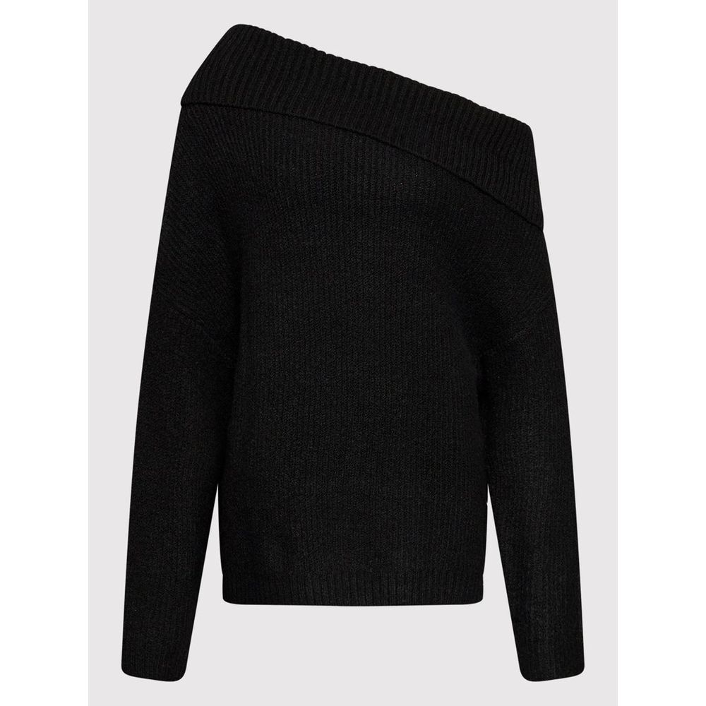 Black Polyester Sweatshirt