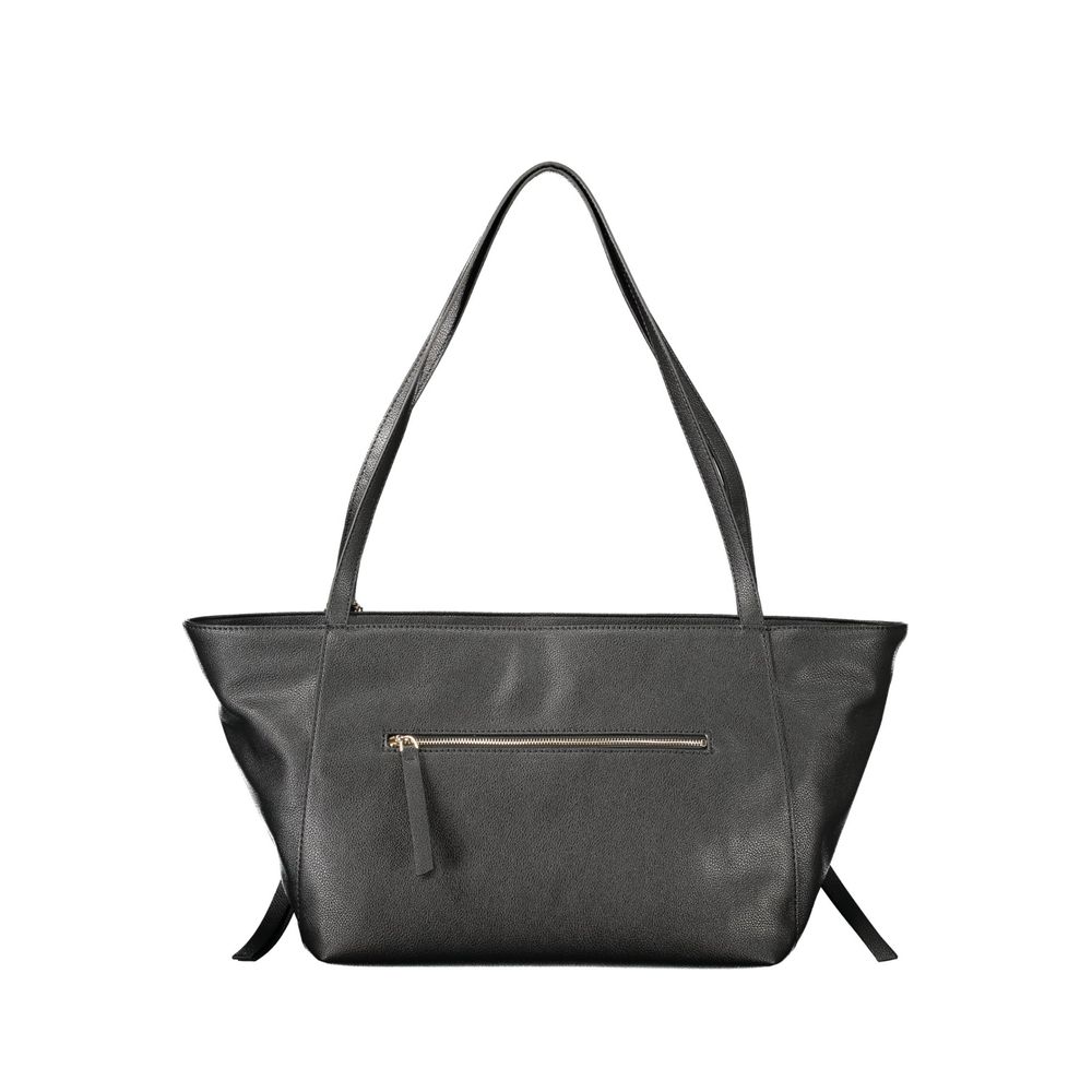 Black Polyurethane Women's Bag