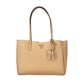 Beige Polyurethane Womens Bag