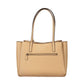 Beige Polyurethane Womens Bag