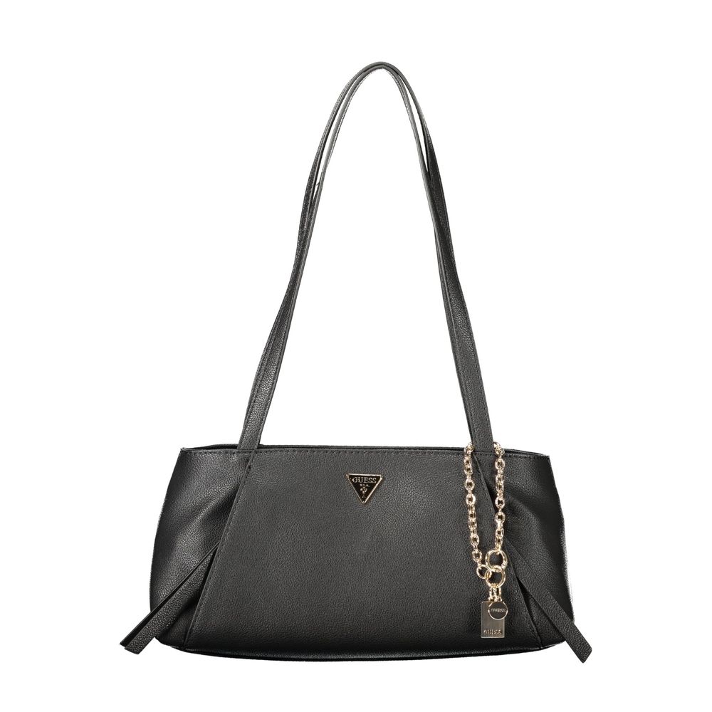 Black Polyurethane Women's Bag