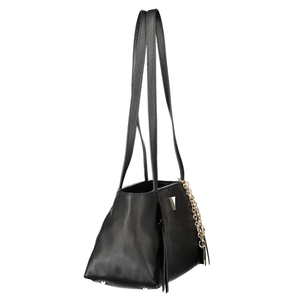 Black Polyurethane Women's Bag
