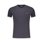 Blue Cotton Men's T-Shirt