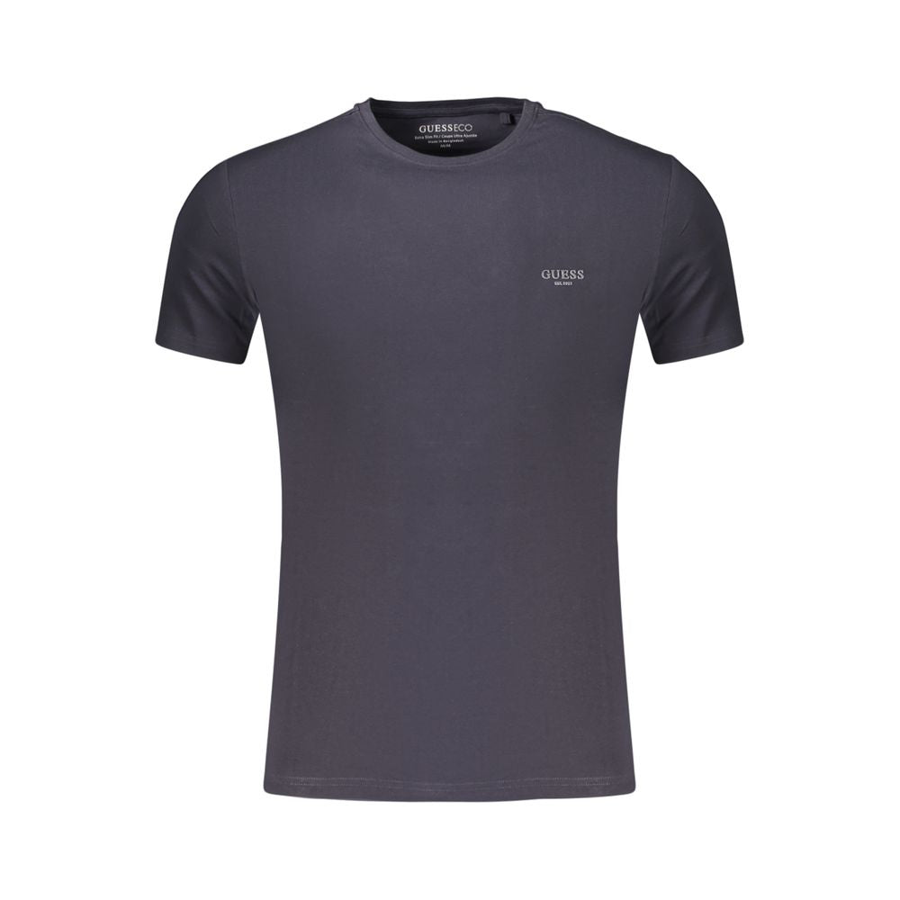 Blue Cotton Men's T-Shirt