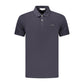 Blue Cotton Mens Polo Shirt