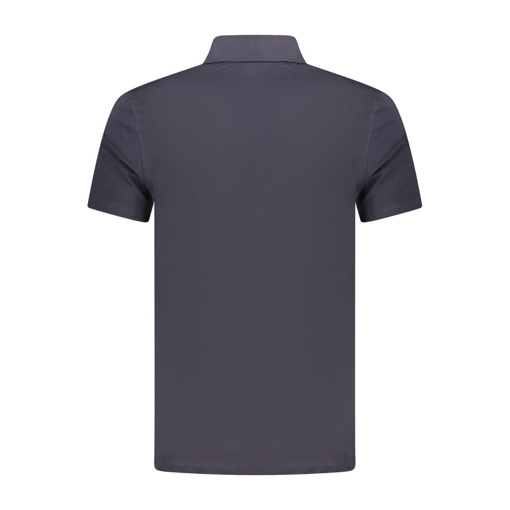 Blue Cotton Mens Polo Shirt