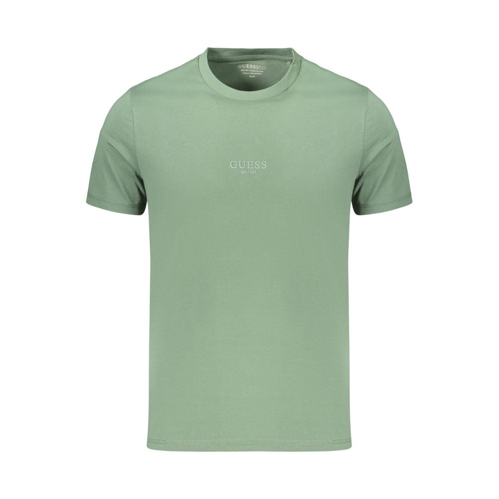 Green Cotton Men's T-Shirt