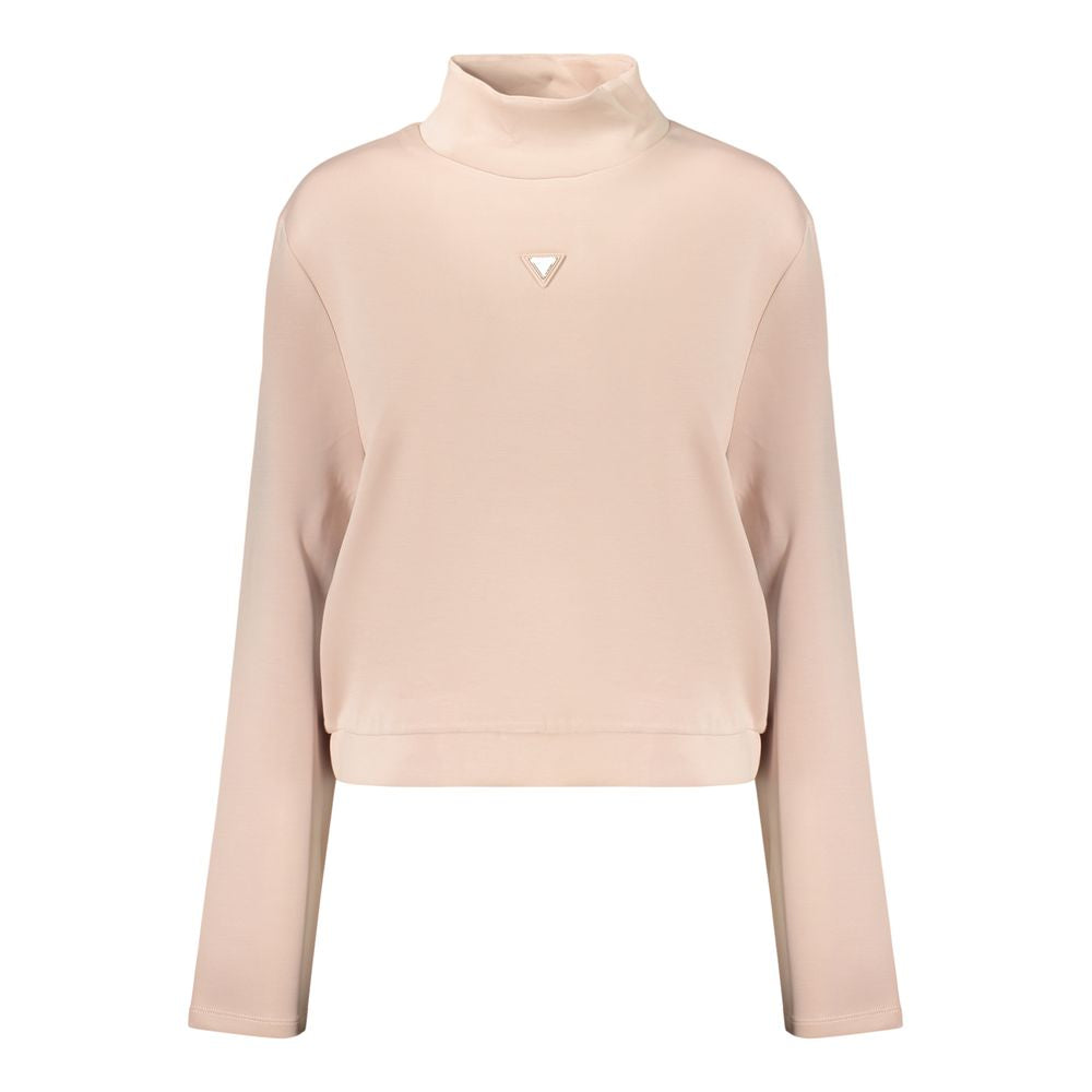 Pink Polyester Women's Sweatshirt