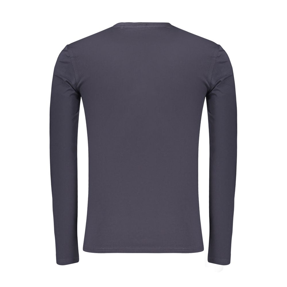Blue Cotton Men's T-Shirt