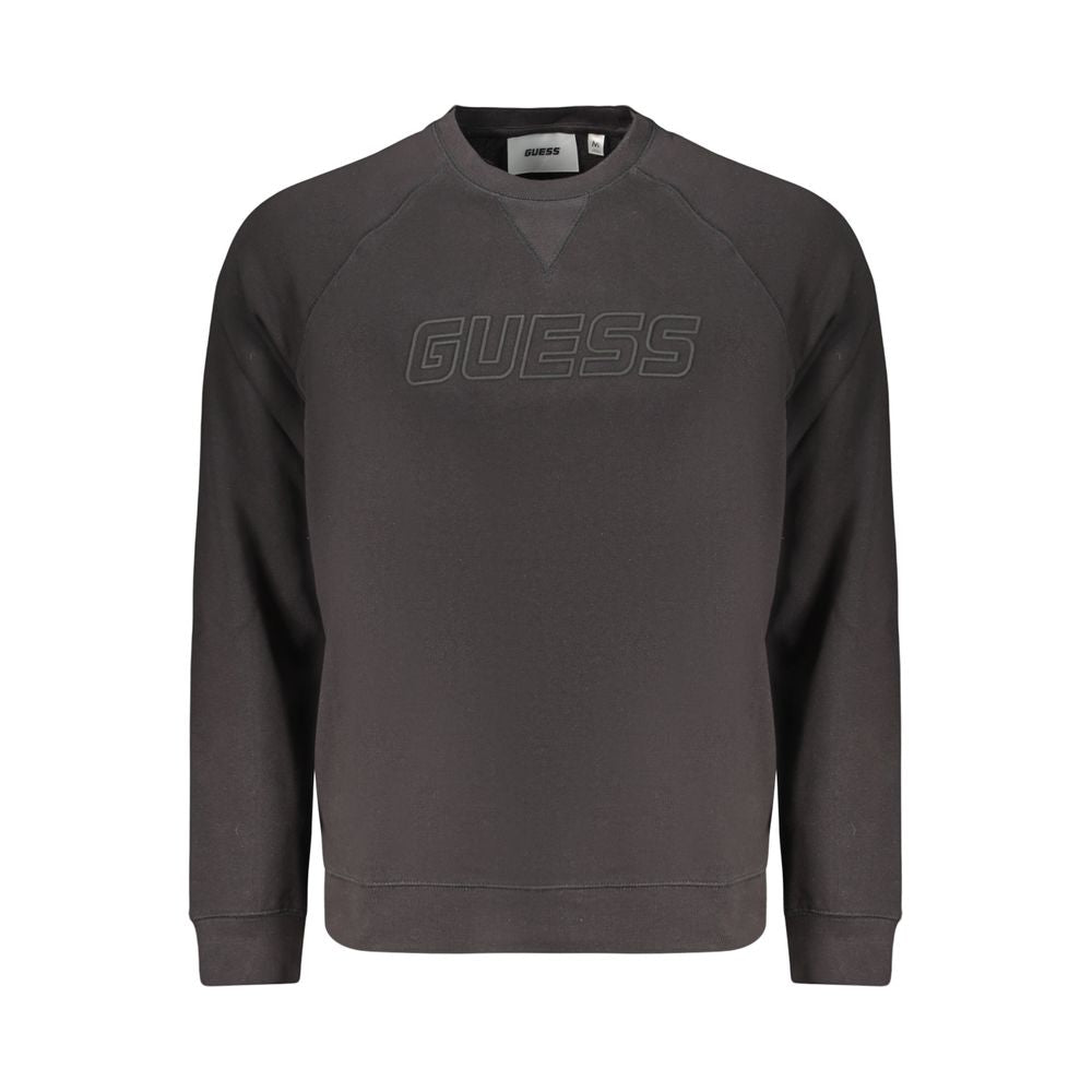 Black Cotton Men's Sweatshirt