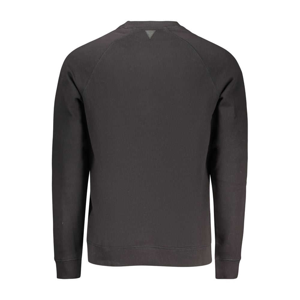 Black Cotton Men's Sweatshirt