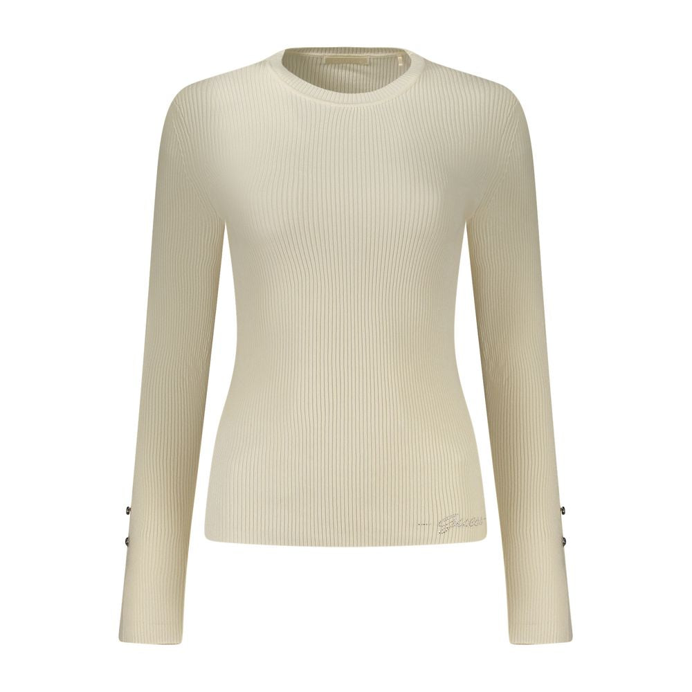Bianco Viscose Women Sweater