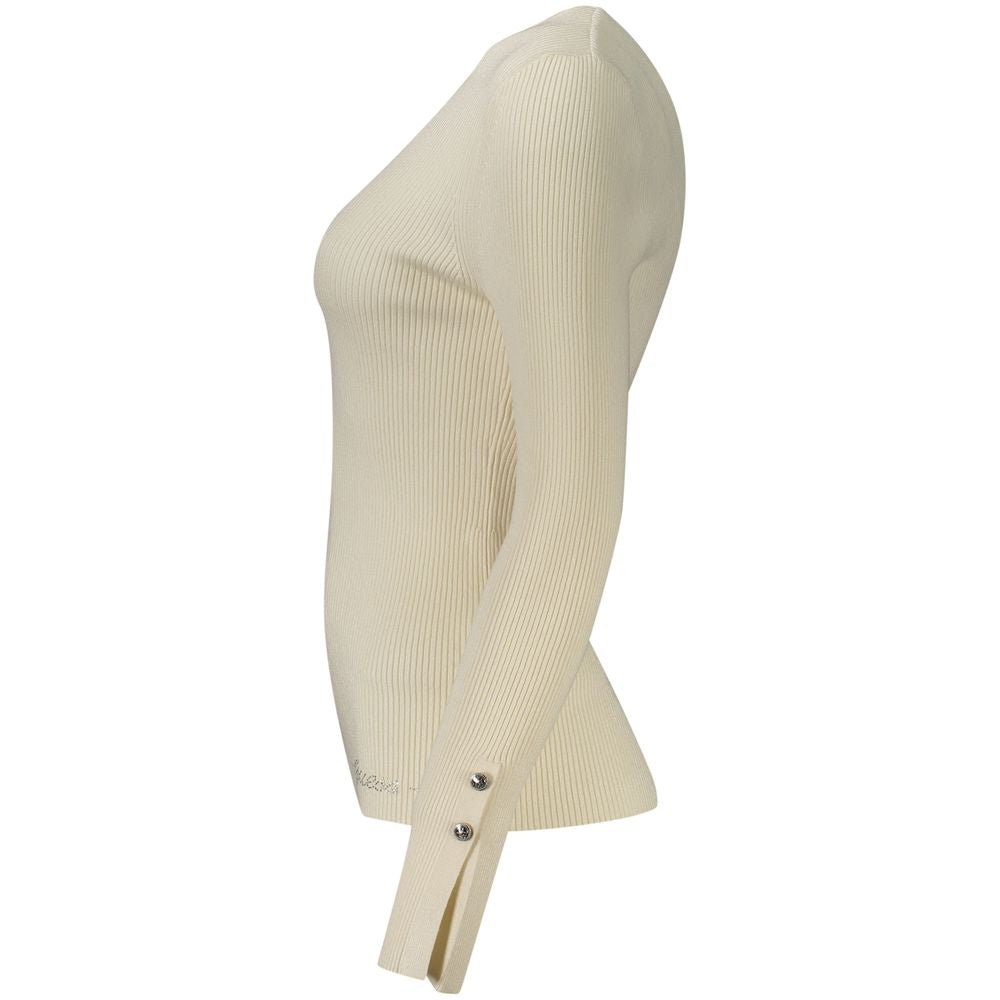 Bianco Viscose Women Sweater