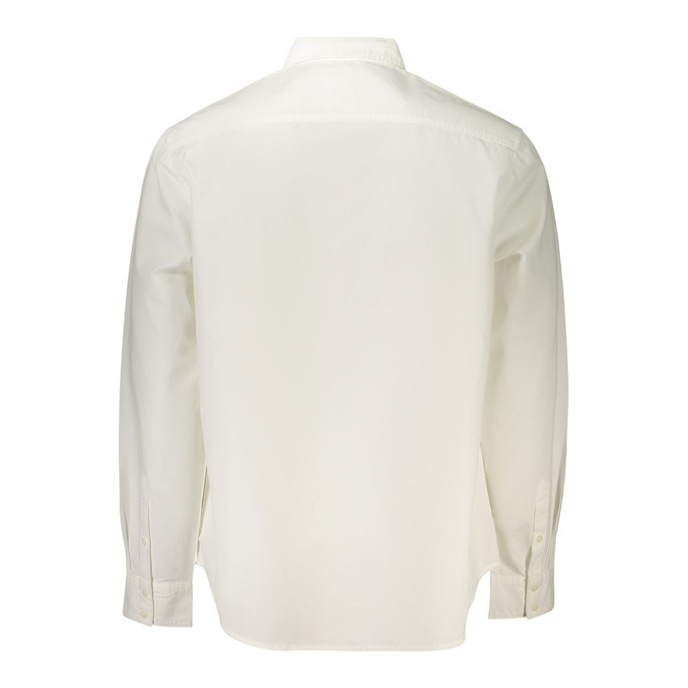 White Cotton Men's Shirt