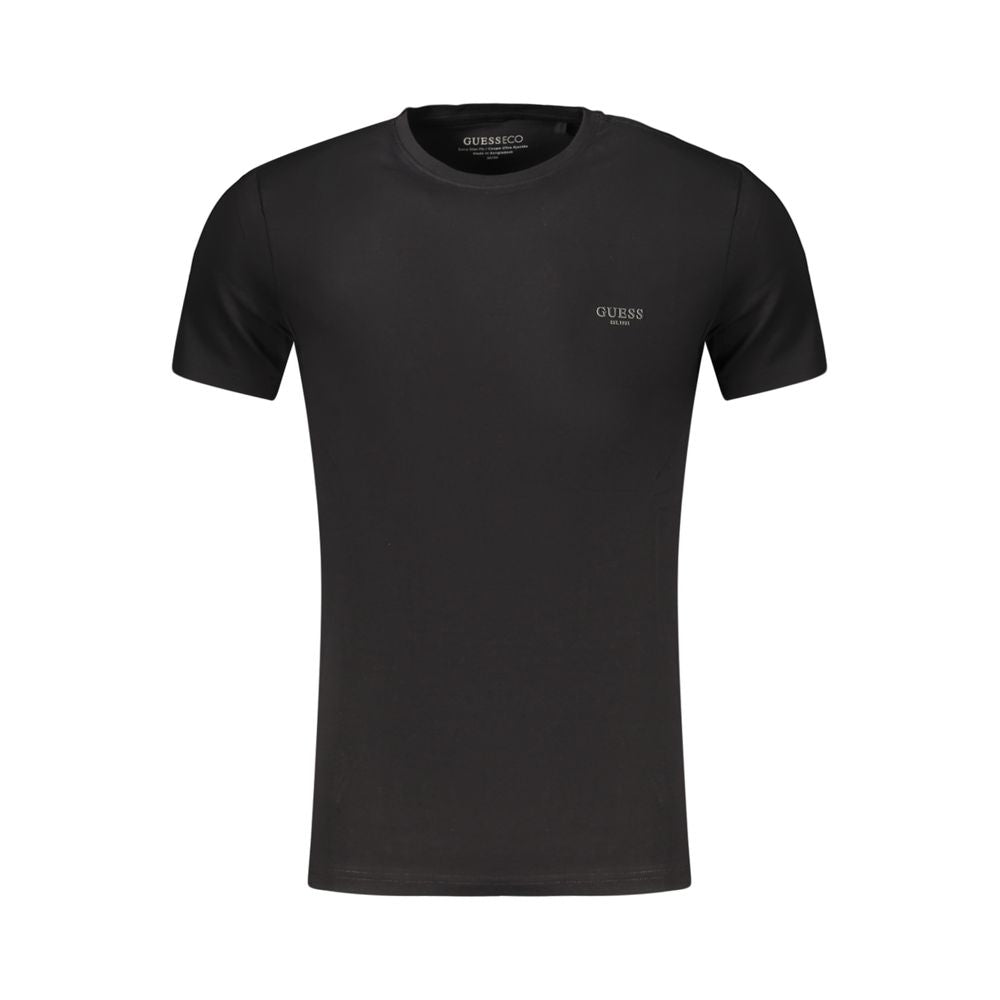 Black Cotton Mens T-Shirt
