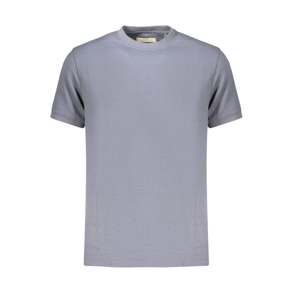 Blue Cotton Men's T-Shirt