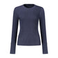 Blue Viscose Women's Sweater