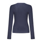 Blue Viscose Women's Sweater