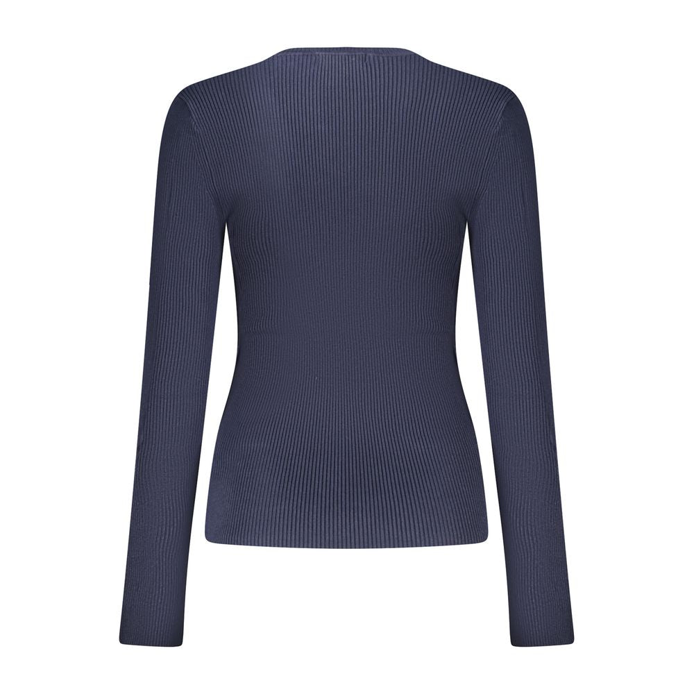 Blue Viscose Women's Sweater