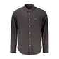 Black Cotton Men's Shirt