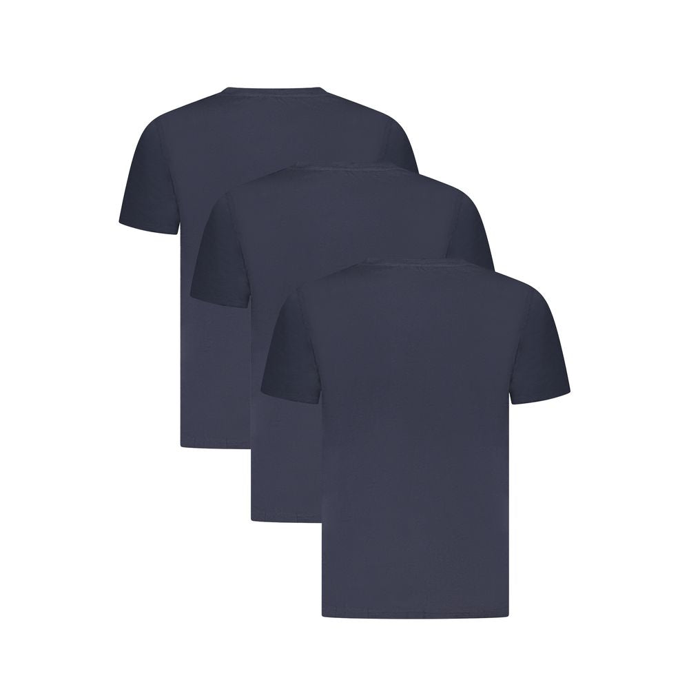 Blue Cotton Mens T-Shirt