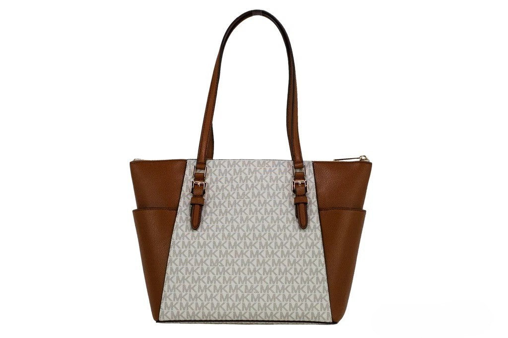 Michael Kors Michael Kors Women Leather Shoulder Tote Bag Purse Handbag+Double Zipper Wallet