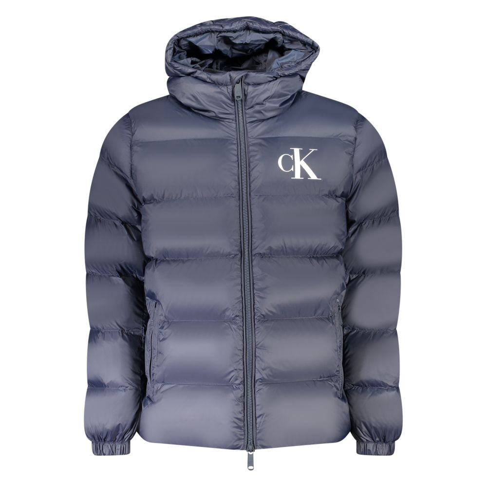 Blue Nylon Men's Jacket